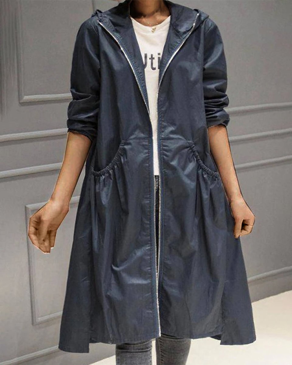 Mia | Women's Waterproof Long A-Line Trench Coat