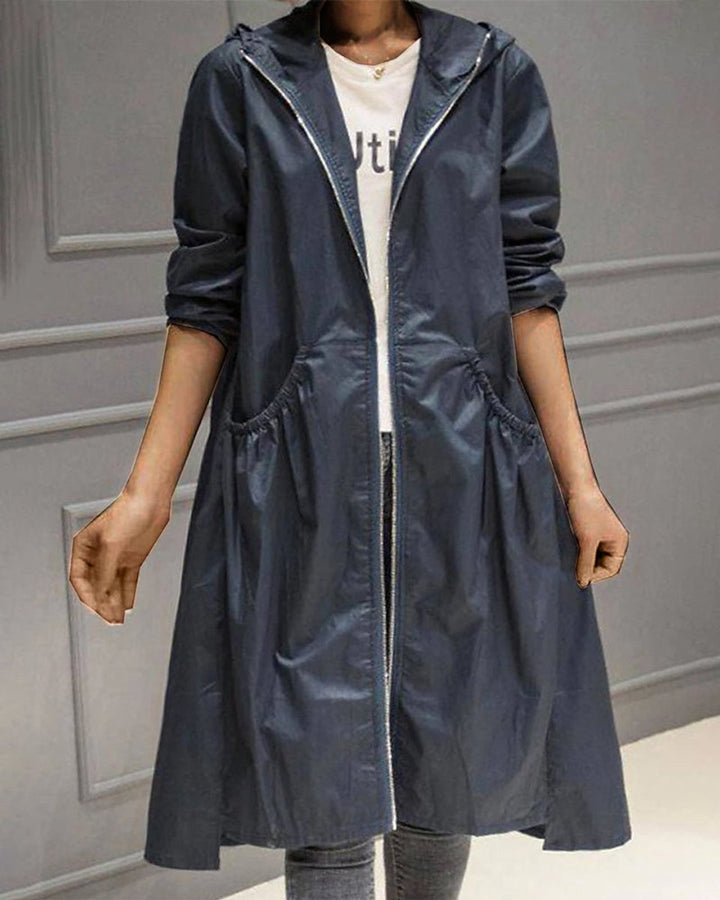 Mia | Women's Waterproof Long A-Line Trench Coat