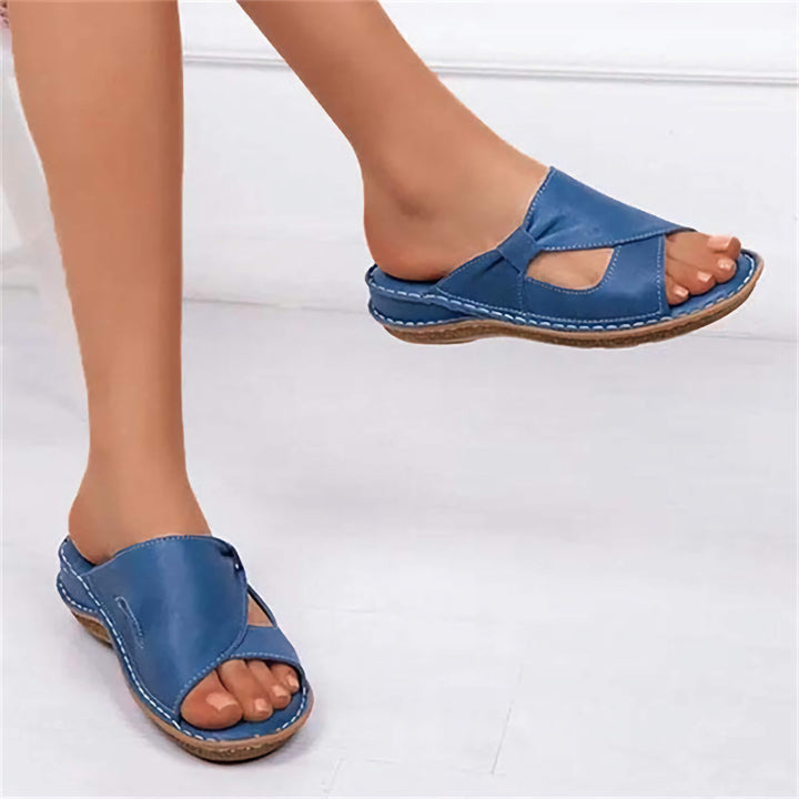 Stylish Orthopedic Leather Sandals With Soft Soles-MODAUTLET